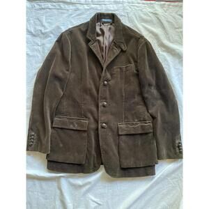 Vtg Men's POLO by Ralph Lauren Brown Corduroy Lined Jacket/Blazer Size Large